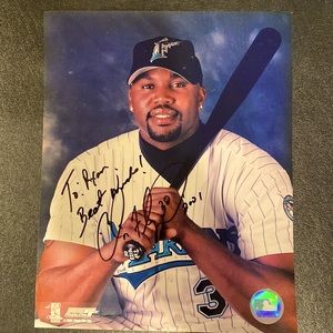 Cliff Floyd - Marlins signed photo